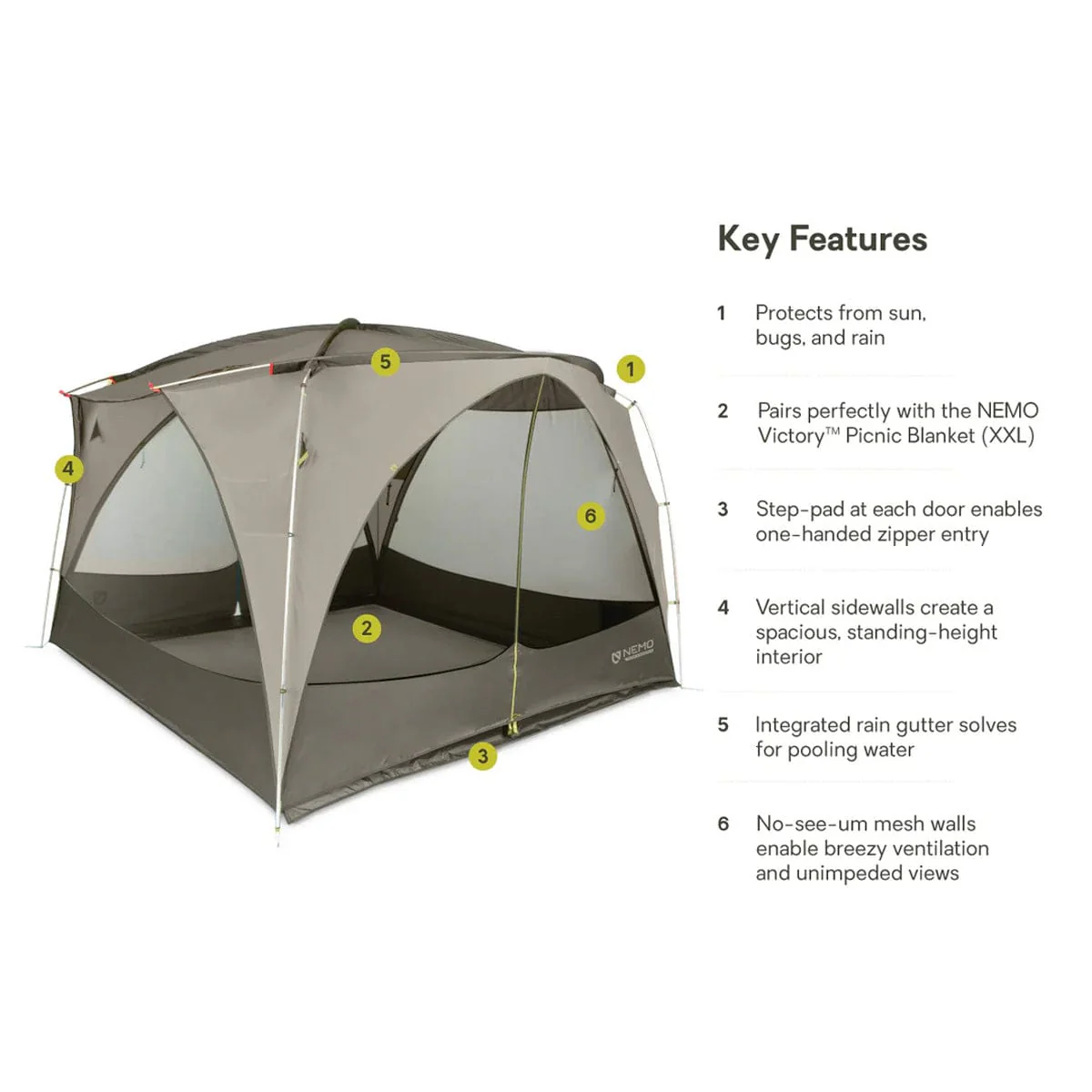 Nemo Equipment Victory Screenhouse Camp Shelter - Image 2