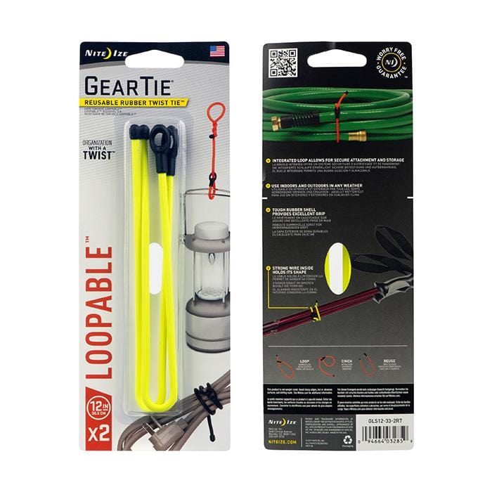 Nite Ize Gear Tie Loopable Twist Tie 12 in. - 2 Pack - Image 3