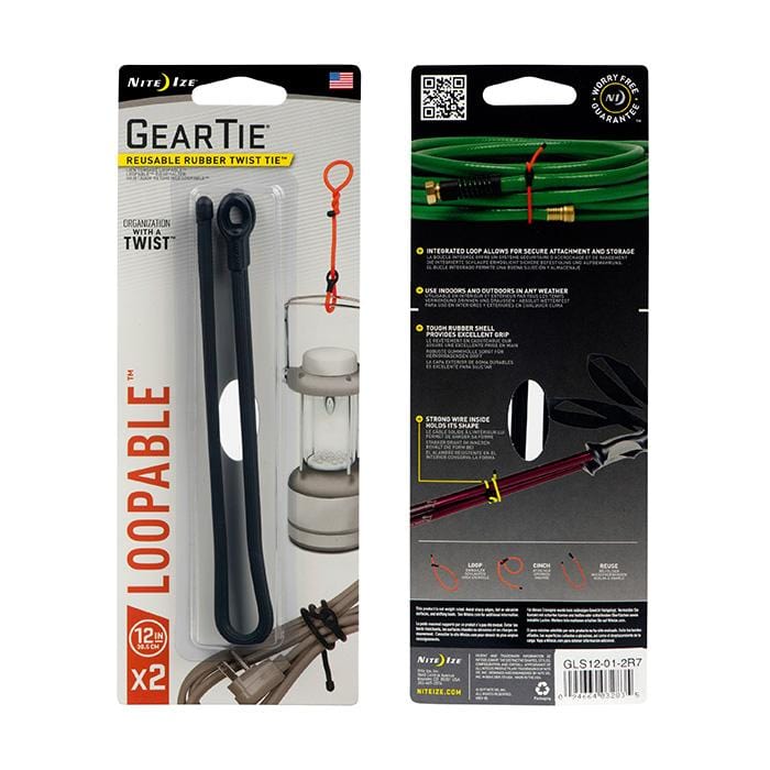 Nite Ize Gear Tie Loopable Twist Tie 12 in. - 2 Pack - Image 4