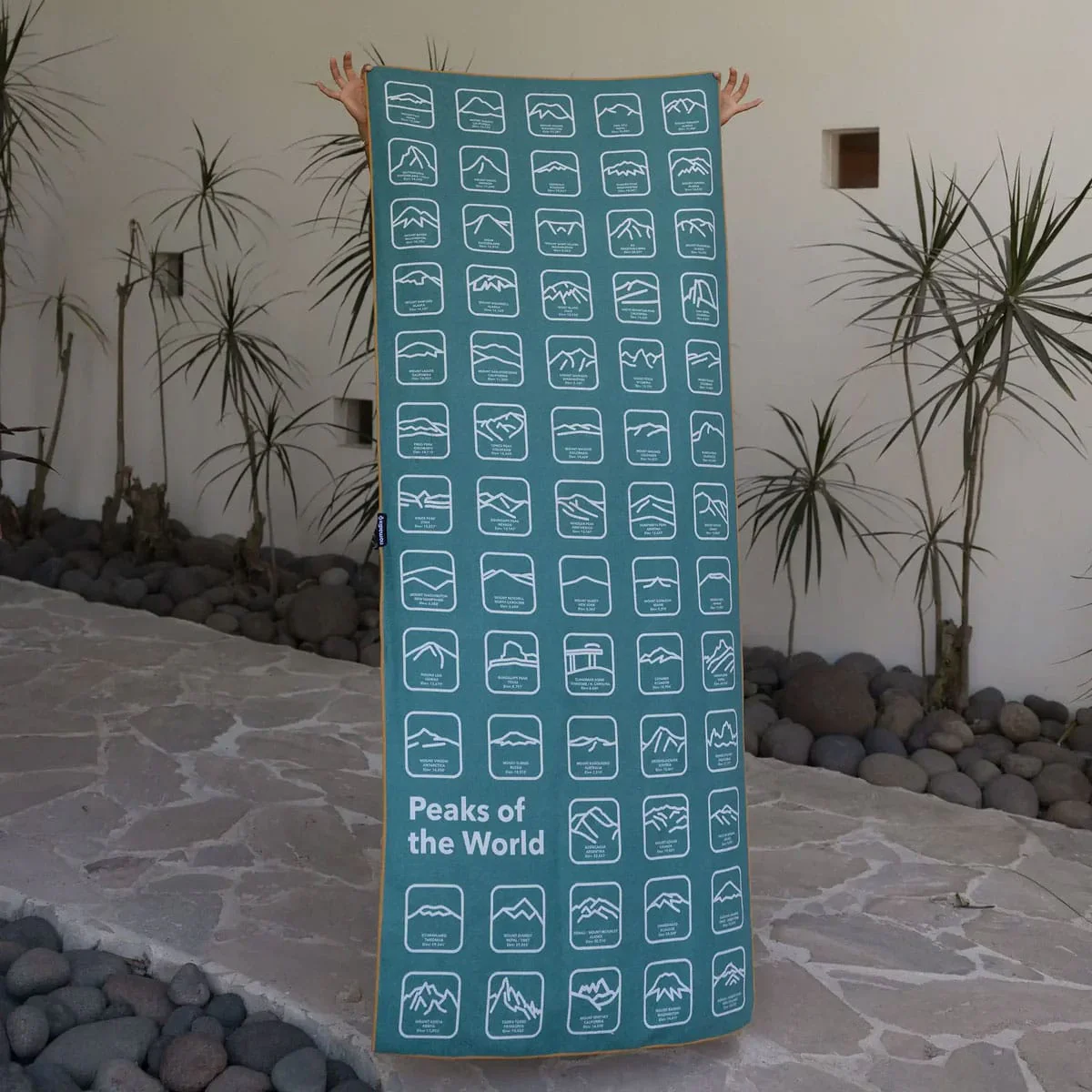 Nomadix Original Towel Peaks of the World Teal Ocean - Image 2