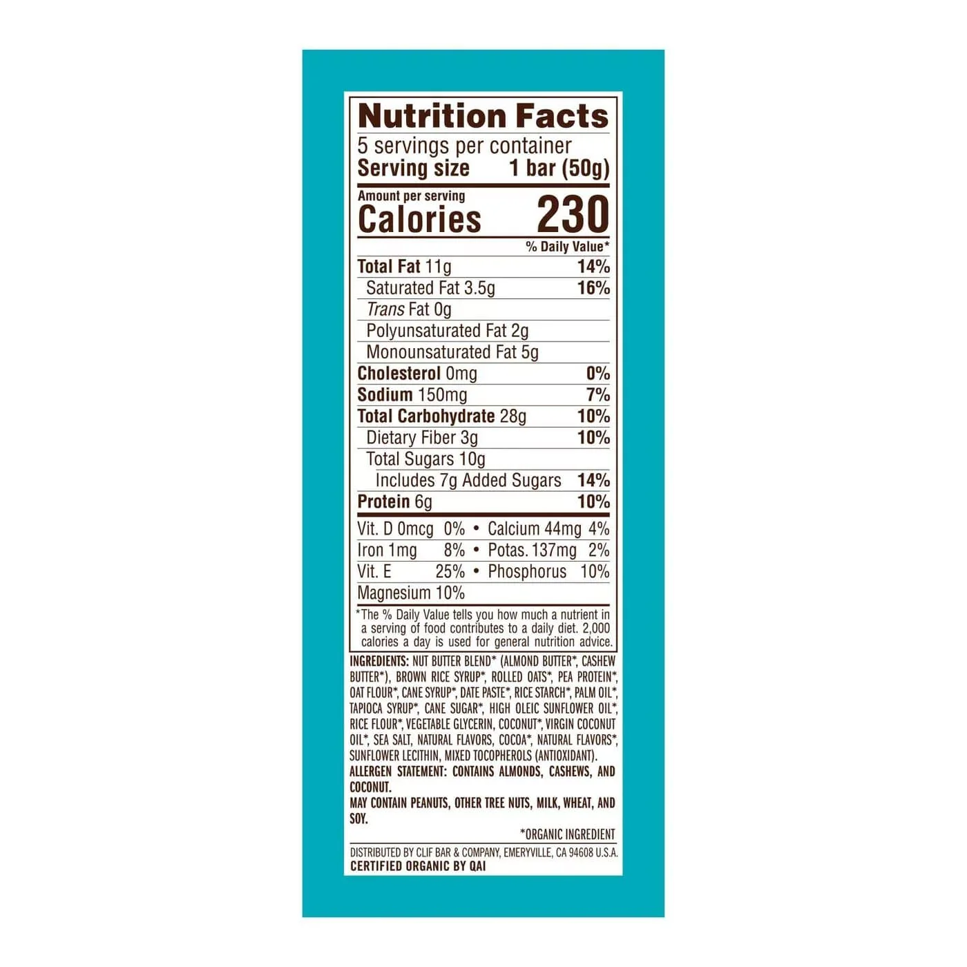 Clif Nut Butter Coconut & Almond Butter - Image 3