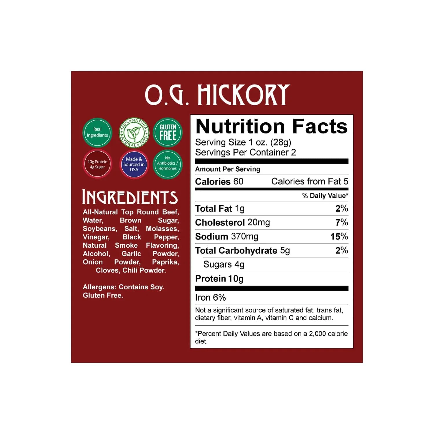 Righteous Felon O.G. Hickory Beef Jerky - Image 3