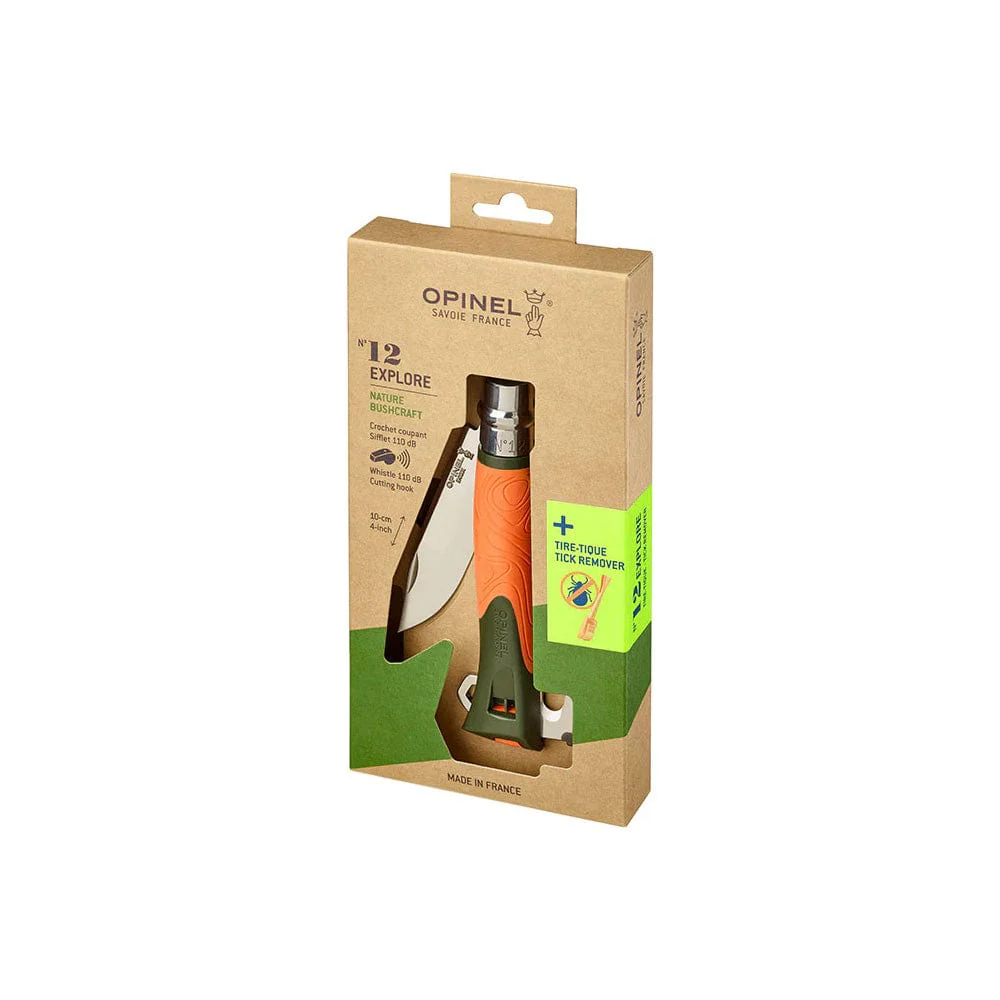 Opinel No. 12 Explore Folding Knife with Tick Remover - Image 6