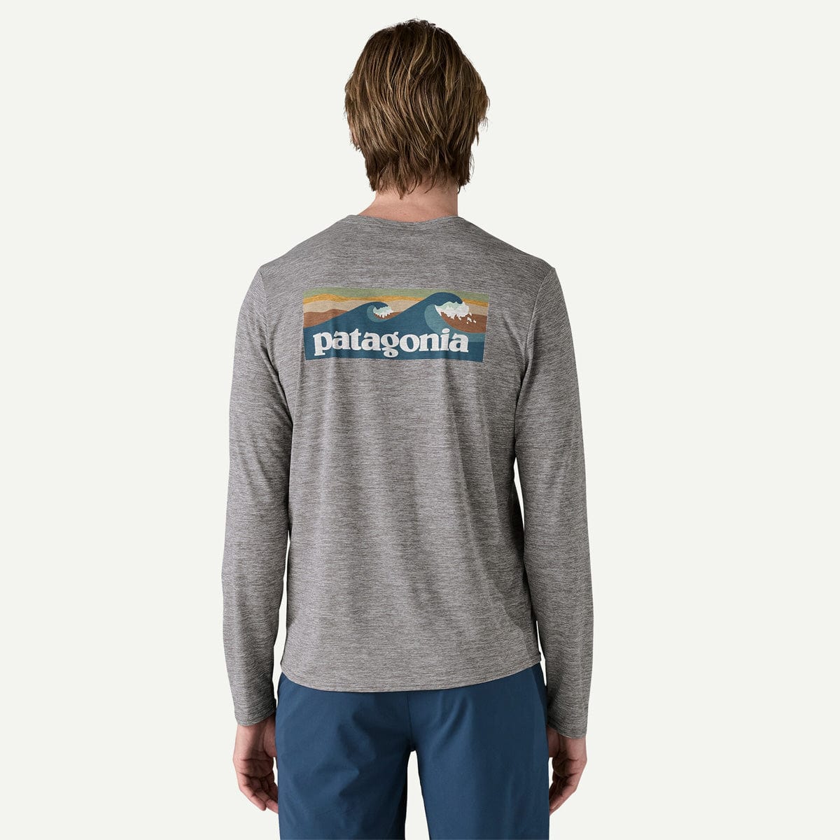 Patagonia Men's Long Sleeve Cap Cool Daily Graphic Shirt - Waters - Image 2