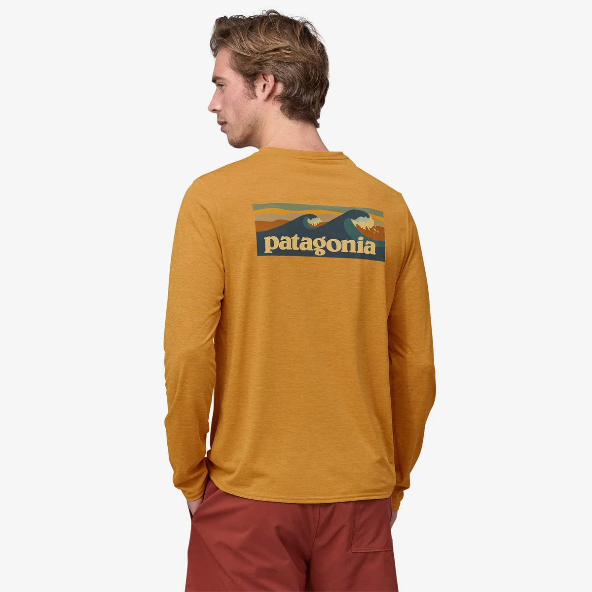 Patagonia Men's Long Sleeve Cap Cool Daily Graphic Shirt - Waters - Image 5