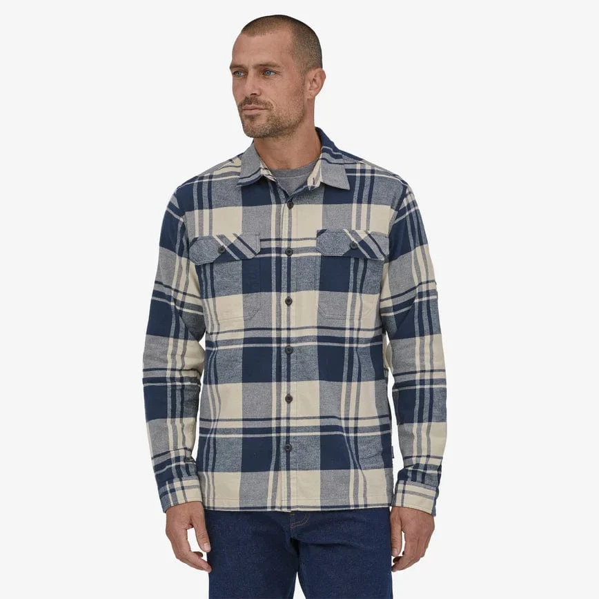 Patagonia Men's Long Sleeve Organic Cotton Midweight Fjord Flannel Shirt - Image 7