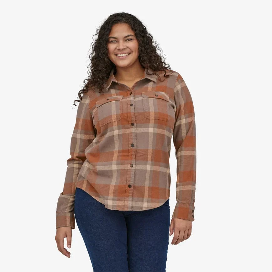 Patagonia Womens Long Sleeve Organic Cotton Midweight Fjord Flannel Shirt - Image 3