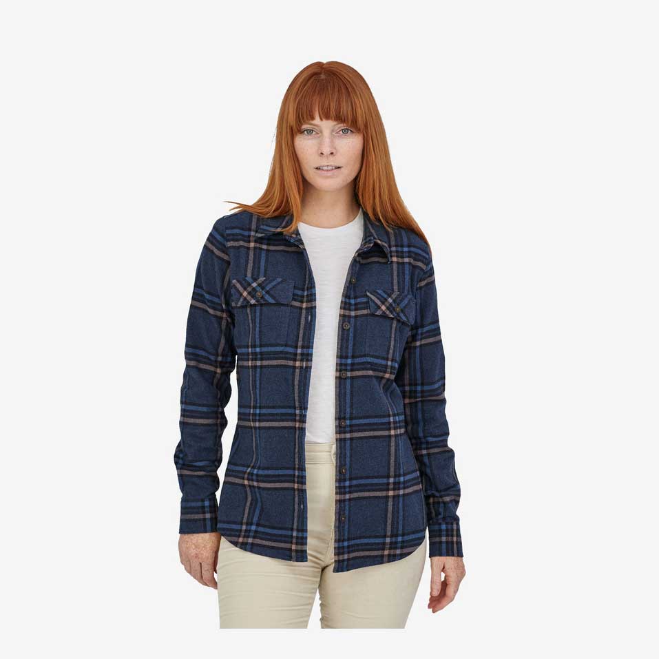 Patagonia Womens Long Sleeve Organic Cotton Midweight Fjord Flannel Shirt - Image 6