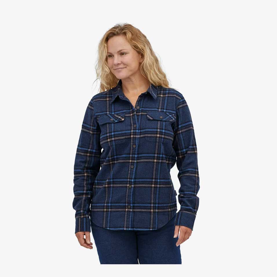 Patagonia Womens Long Sleeve Organic Cotton Midweight Fjord Flannel Shirt - Image 8