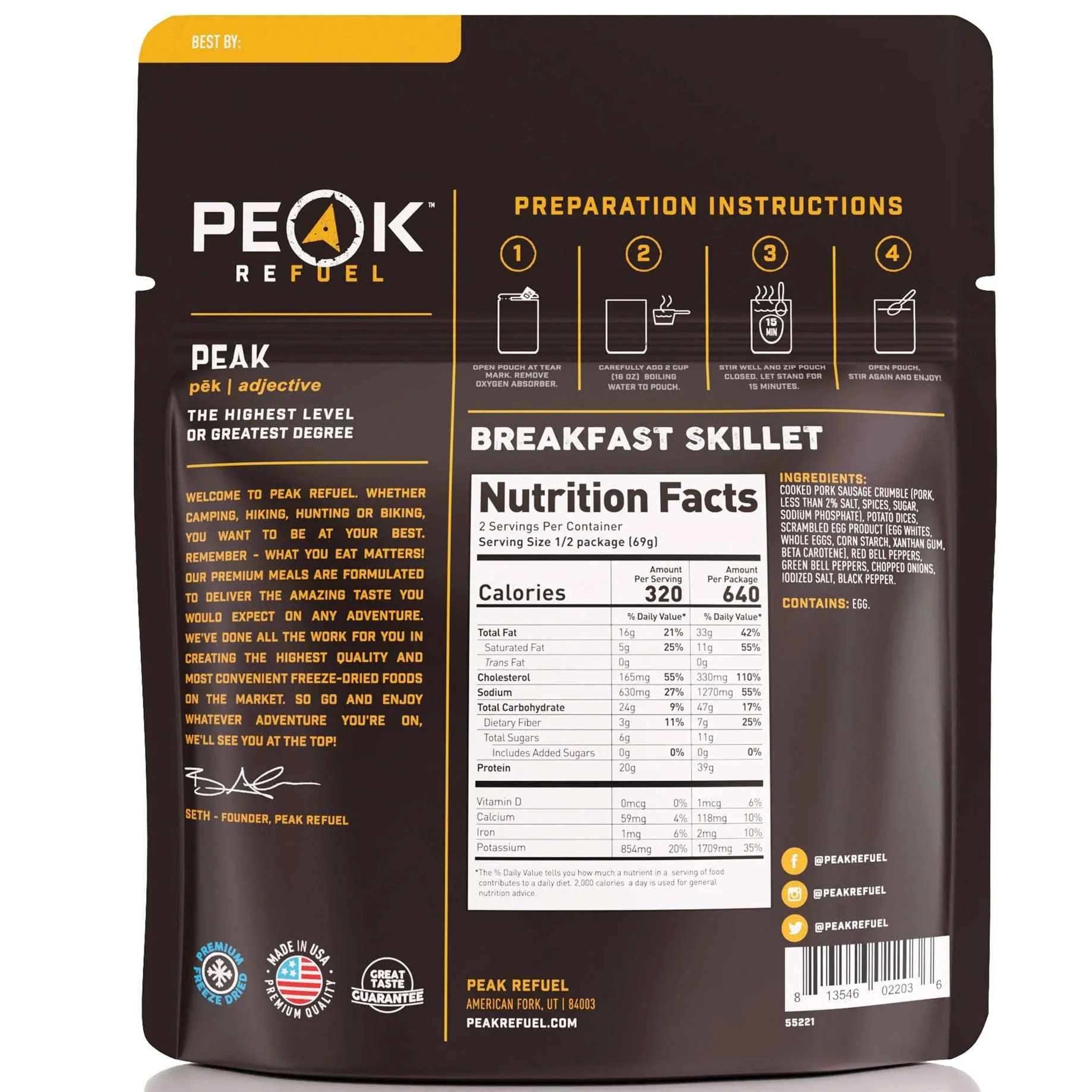 Peak Refuel Breakfast Skillet - Image 2