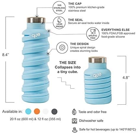 Que The Collapsible Bottle 20oz. - Image 6