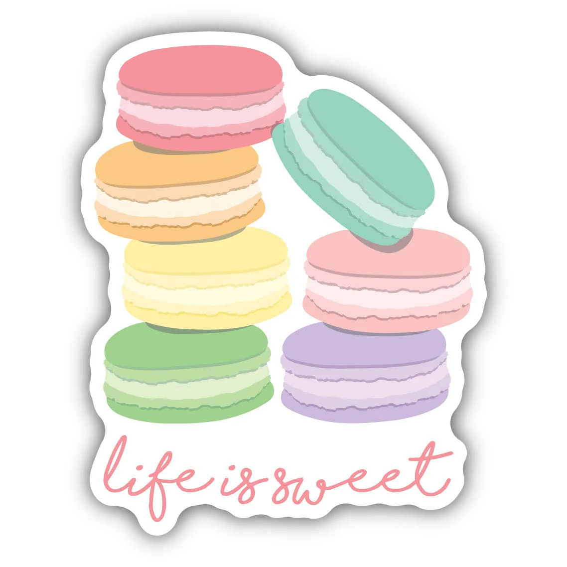 Rainbow Macrons Sticker