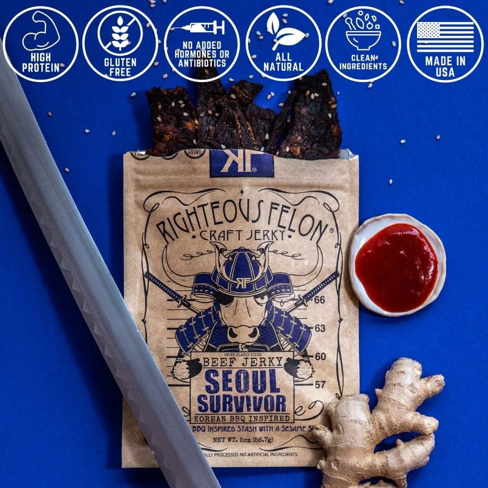 Righteous Felon Craft Seoul Survivor Beef Jerky - Image 3