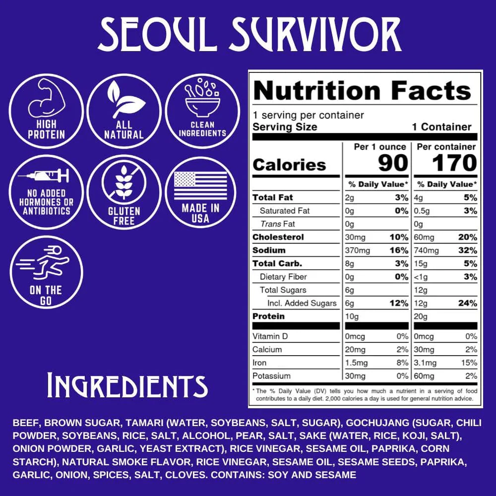Righteous Felon Craft Seoul Survivor Beef Jerky - Image 5
