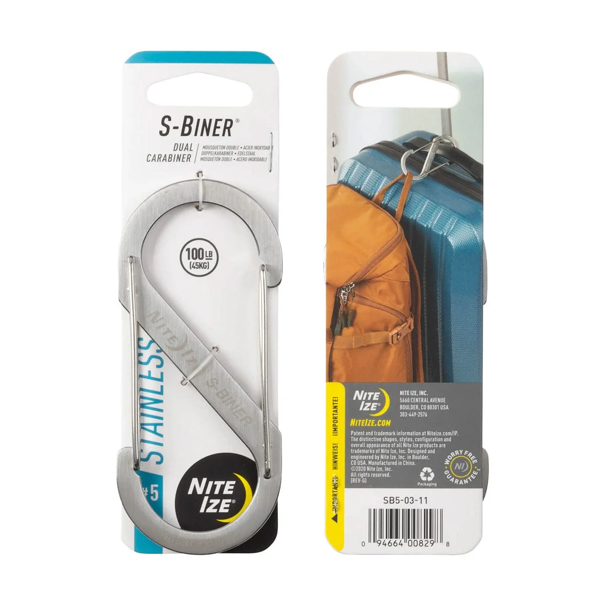 Nite Ize S-Biner Stainless Steel Dual Carabiner #5 - Image 2