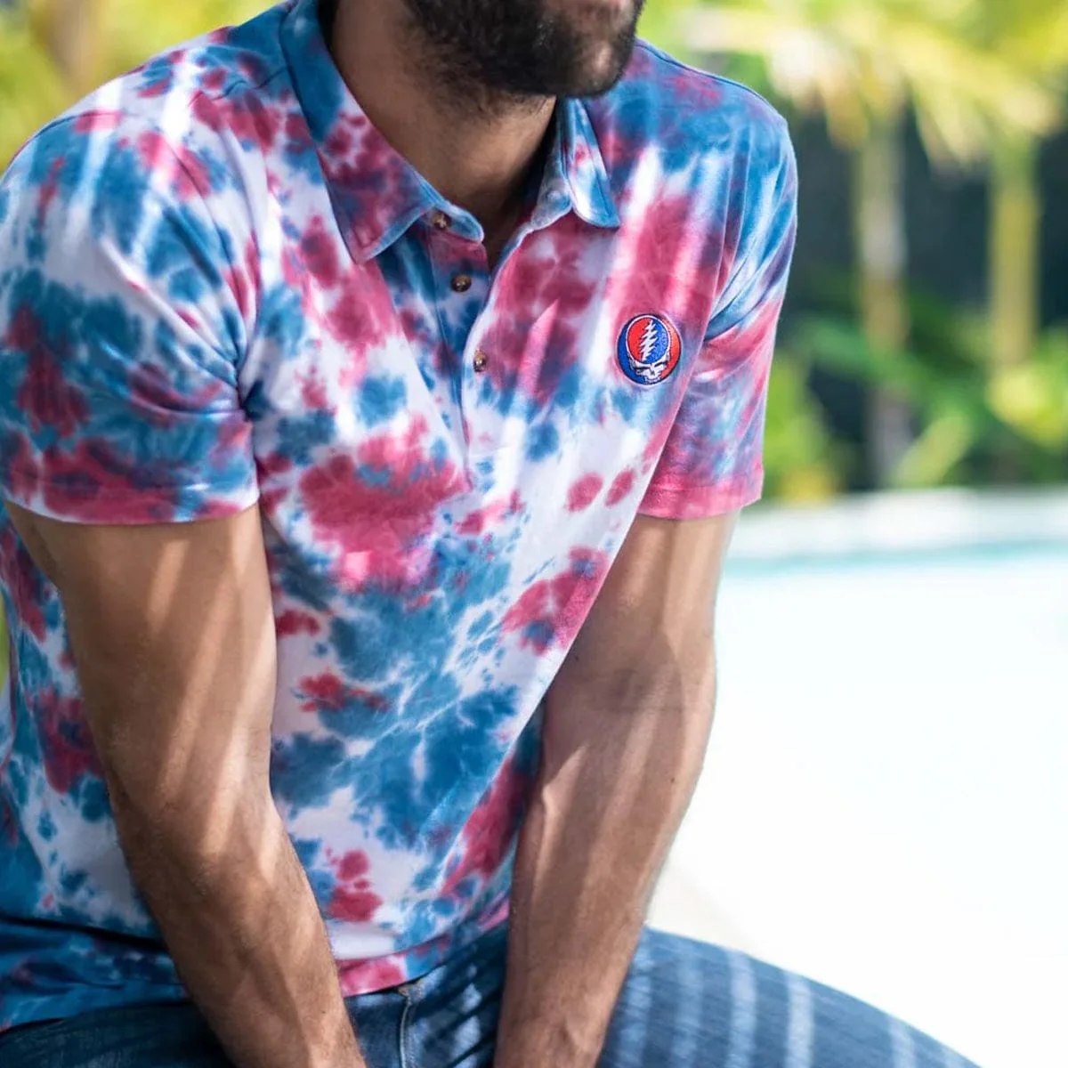 Section 119 Men's Grateful Dead Pique Polo - Image 11