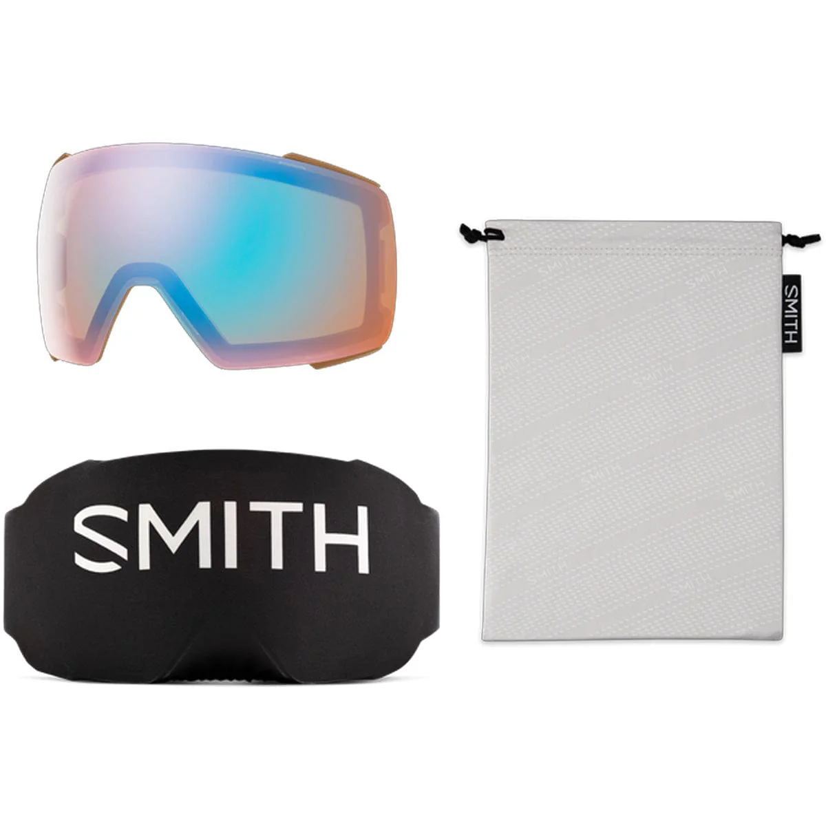 Smith I/O Mag  Mirage/ChromaPop Everyday Rose Gold Mirror/Chromapop Storm Blue Sensor Mirror Snow Goggles - Image 3