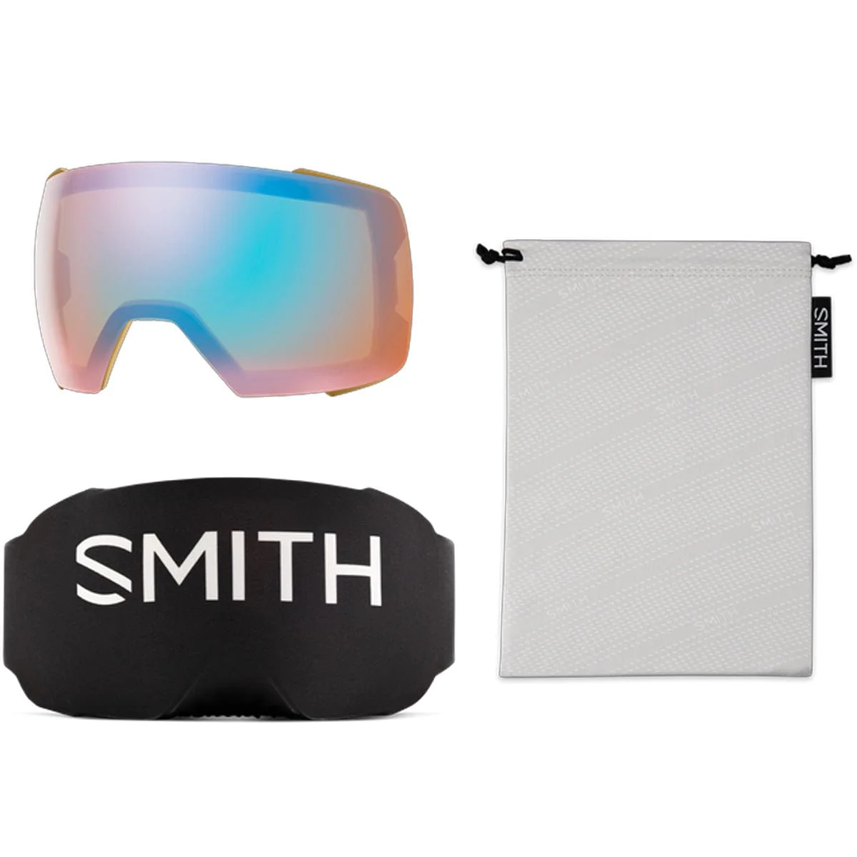 Smith I/O Mag XL  Coyote/ChromaPop Sun Black/Chromapop Storm Blue Sensor Mirror Snow Goggles - Image 2