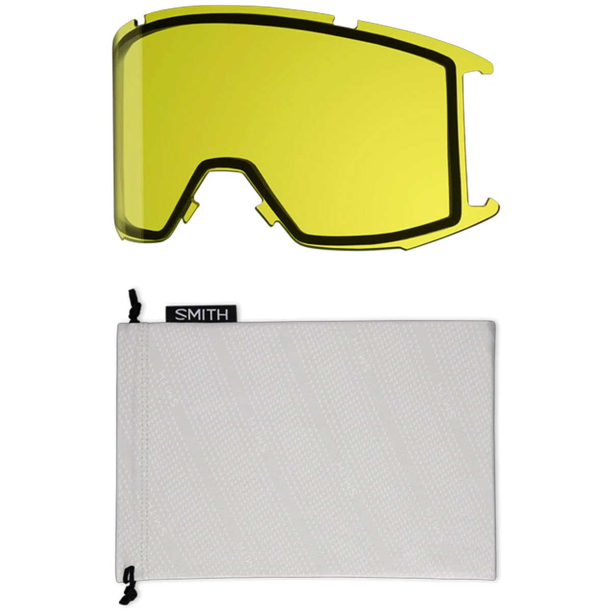 Smith Squad  Black /ChromaPop Everyday Blue Mirror/Yellow Snow Goggles - Image 2