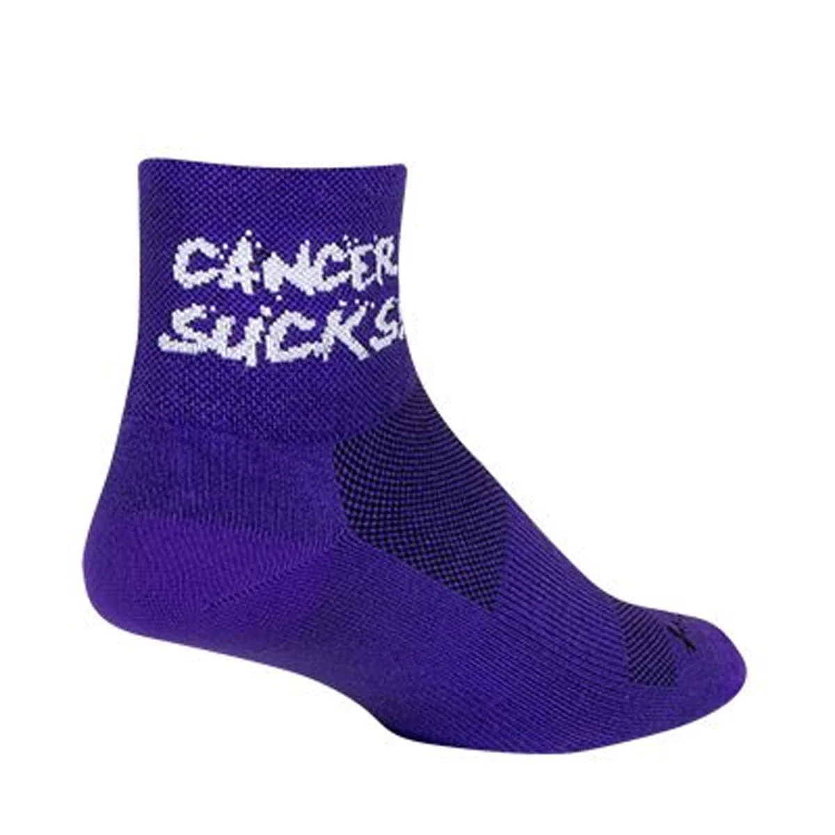 SockGuy Cancer Sucks Purple Classic 3in Sock