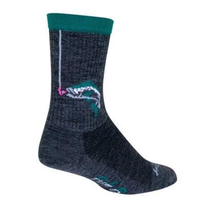 SockGuy Hooked 6" Wool Crew Socks