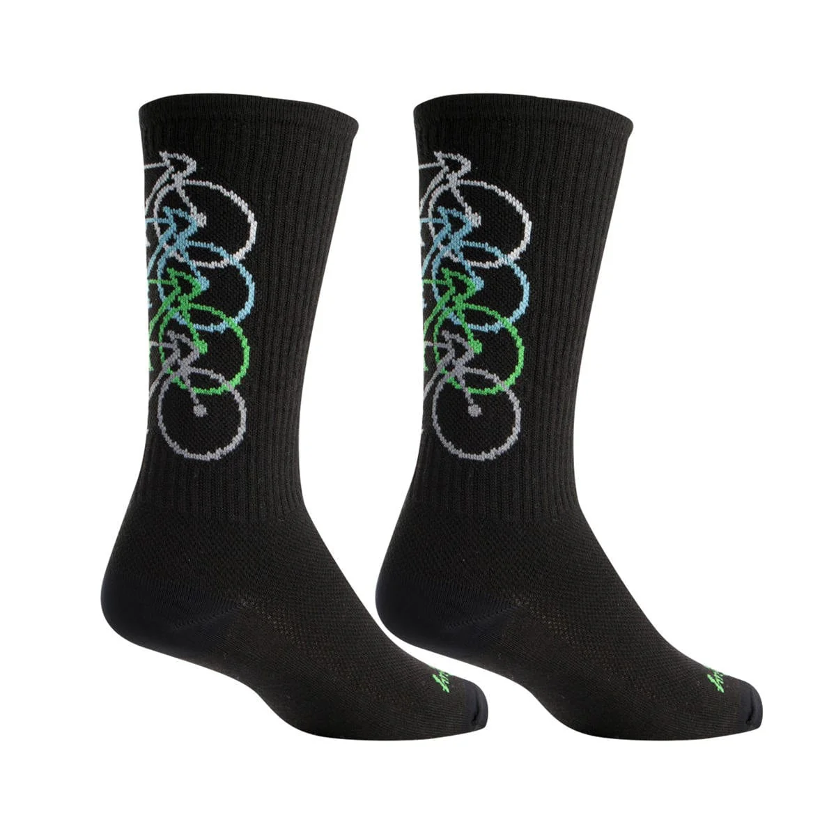 SockGuy Stacked 8" Wool Crew Socks