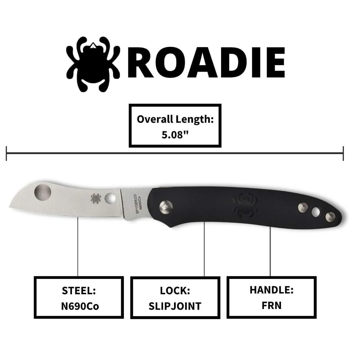 Spyderco Roadie Black Plain Edge - Image 5