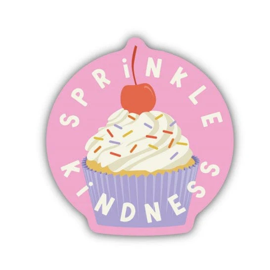 SRINKLE KINDNESS CUPCAKE STICKER