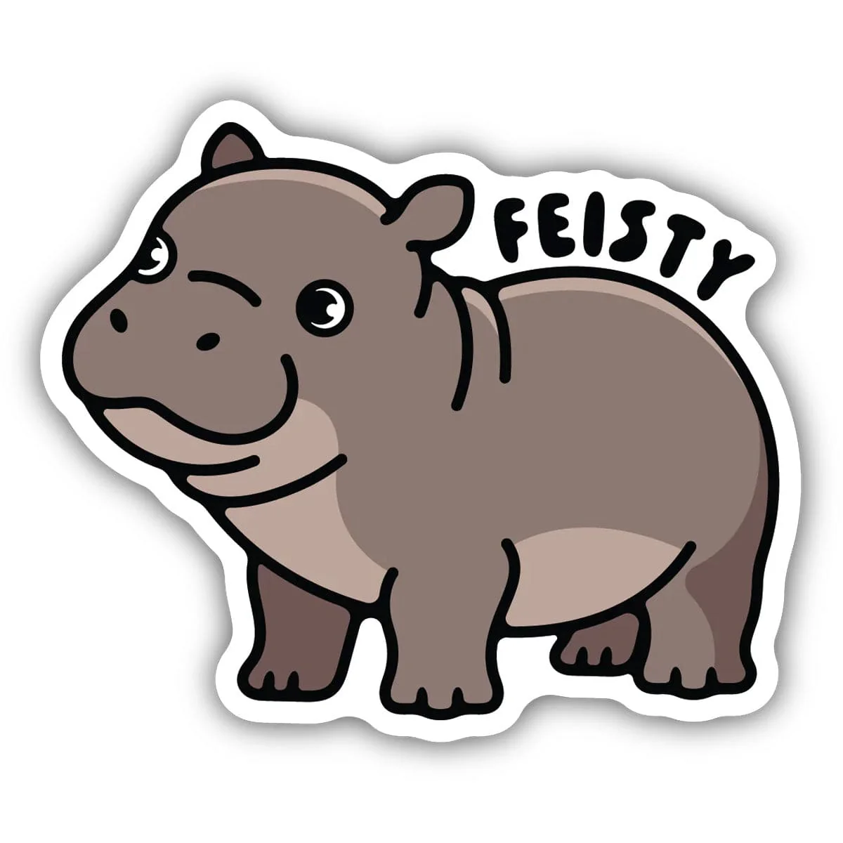 Stickers Northwest Feisty Pygmy Hippo