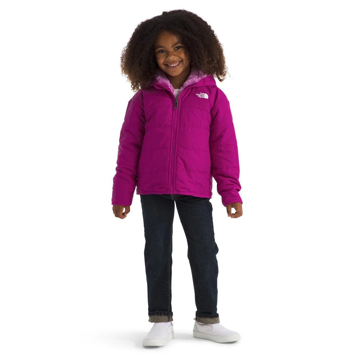 The North Face Kids' Girls' Reversible Shasta Full Zip Hooded Jacket - Image 4