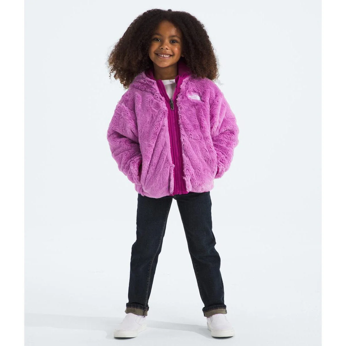 The North Face Kids' Girls' Reversible Shasta Full Zip Hooded Jacket - Image 5