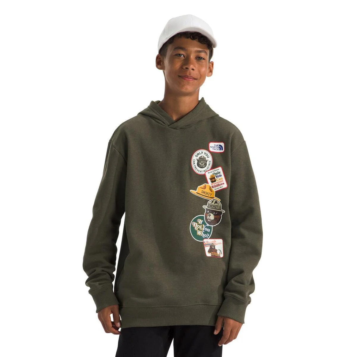 The North Face Teen Smokey Camp Fleece Pullover Hoodie - Image 2