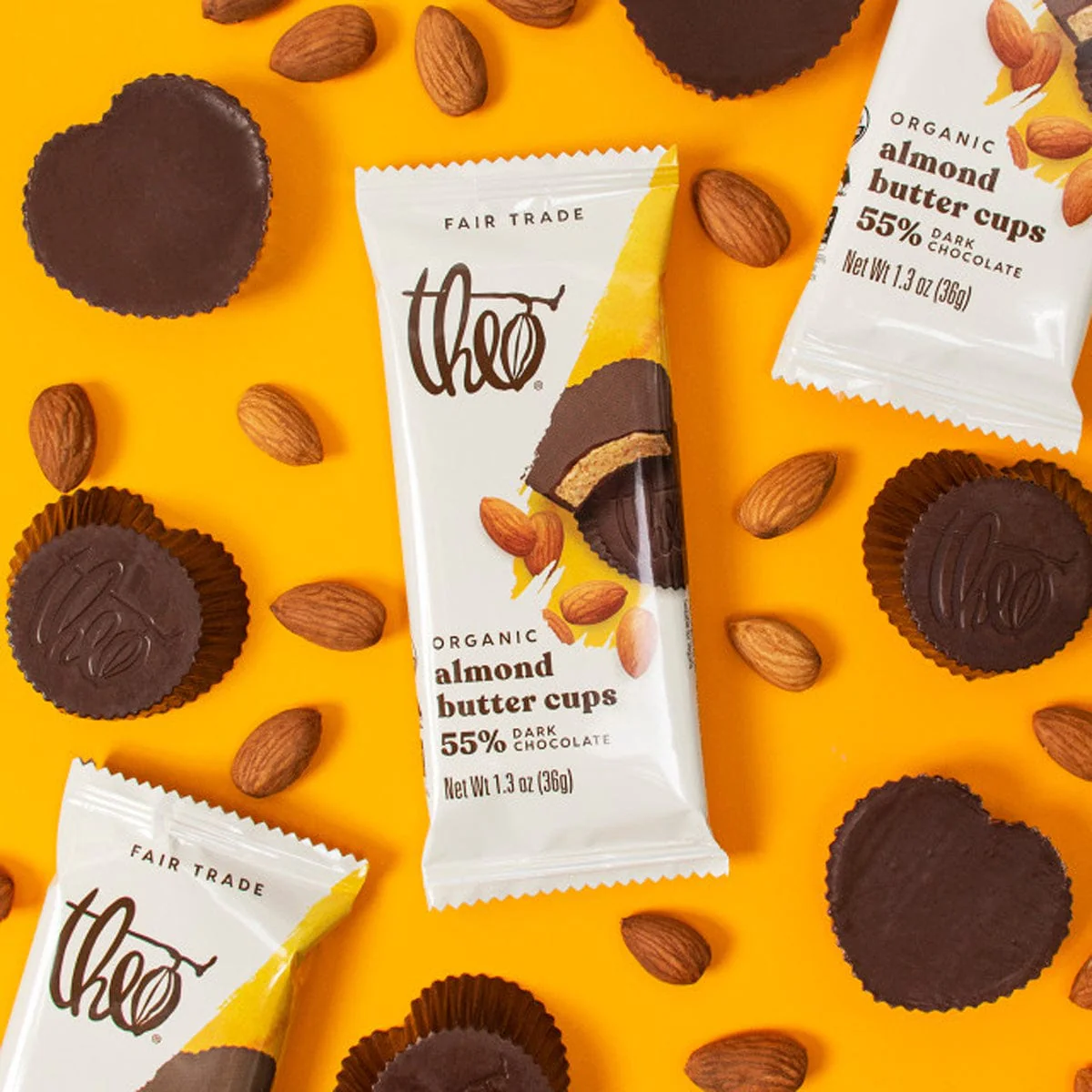 Theo's Almond Butter & 55% Dark Chocolate Cups - Image 2