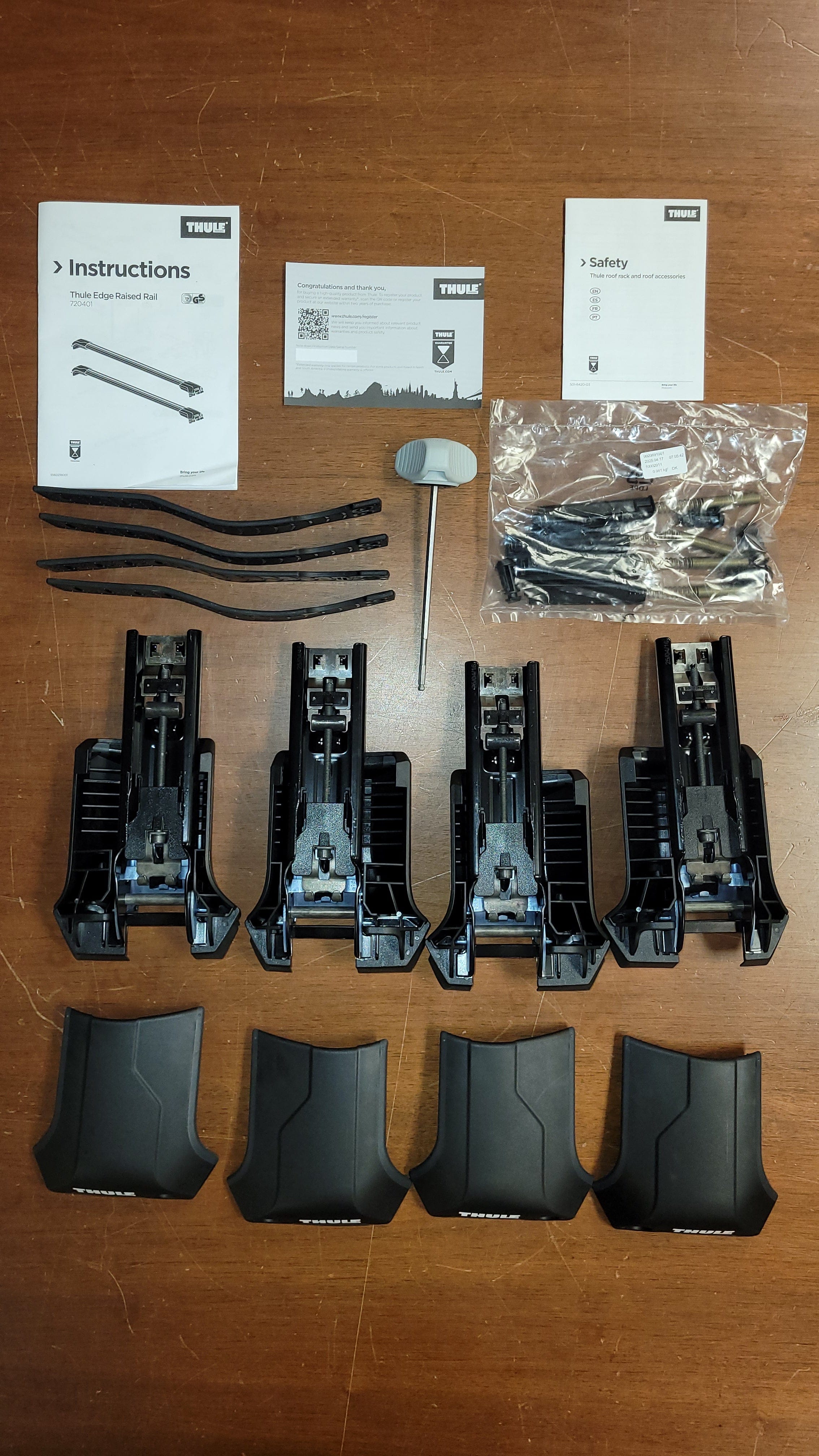Thule Edge Raised Rail 4 Foot Pack - 720401 - OPEN BOX