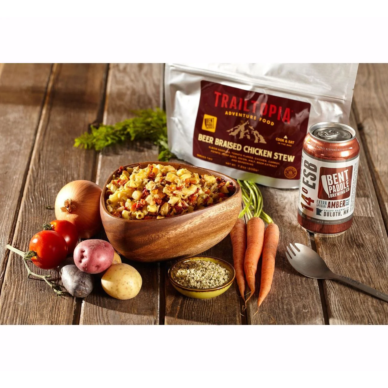 Trailtopia Adventure Food Beer Braised Chicken Stew - SINGLE SERVE - Image 3