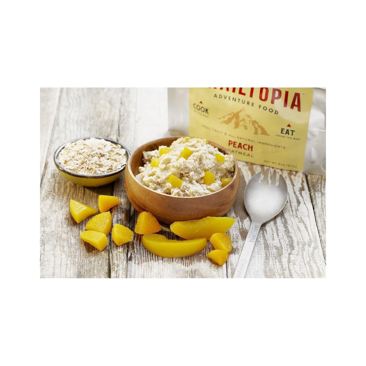 Trailtopia Adventure Food Peach Oatmeal - GF - Image 3