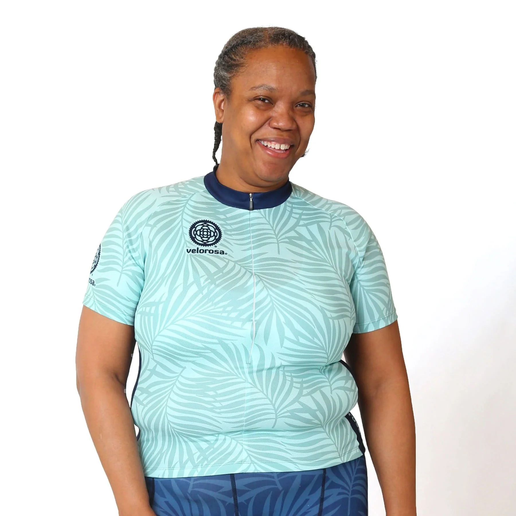 Velorosa Palms Womens Cycling Short-Sleeved - Image 2