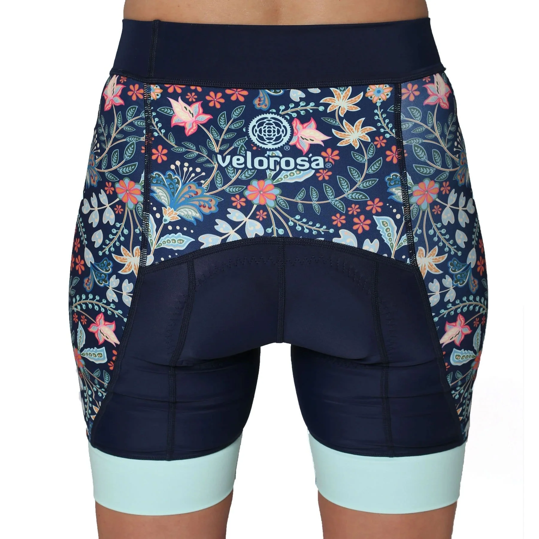 Velorosa Wildflower Womens Cycling Shorts - Image 3
