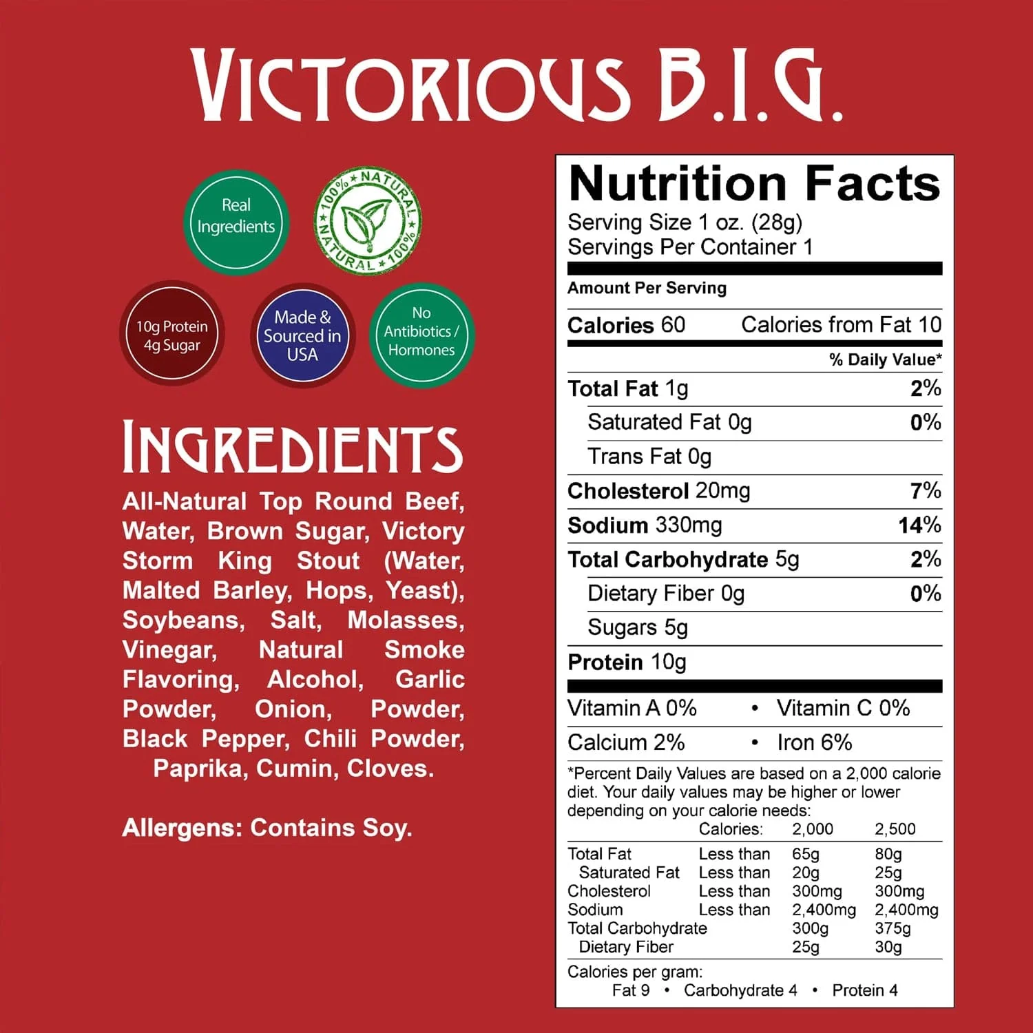 Righteous Felon Victorious B.I.G.  Beef Jerky - Image 3