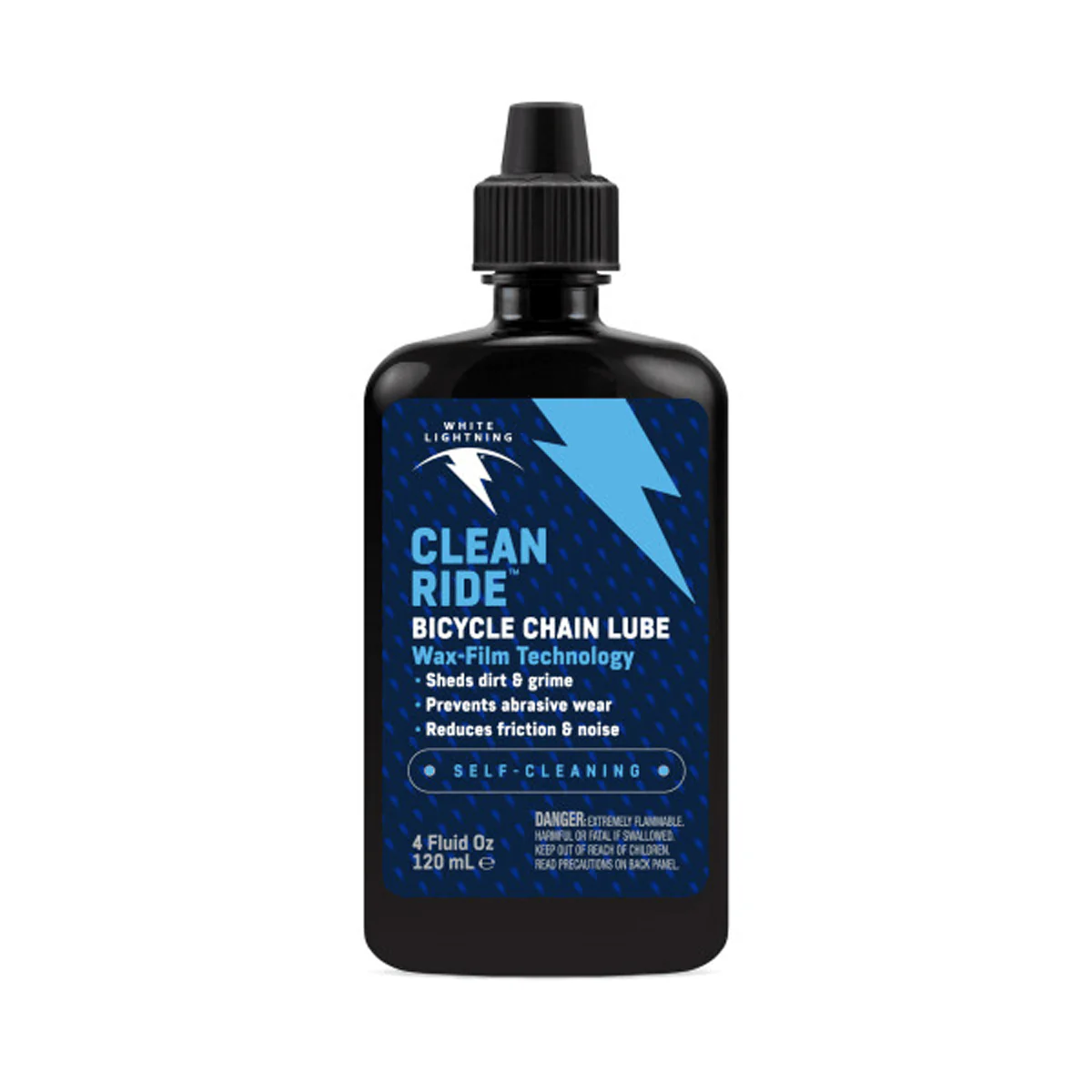 White Lightning Clean Ride Bike Chain Wax Lube - 4oz, Drip