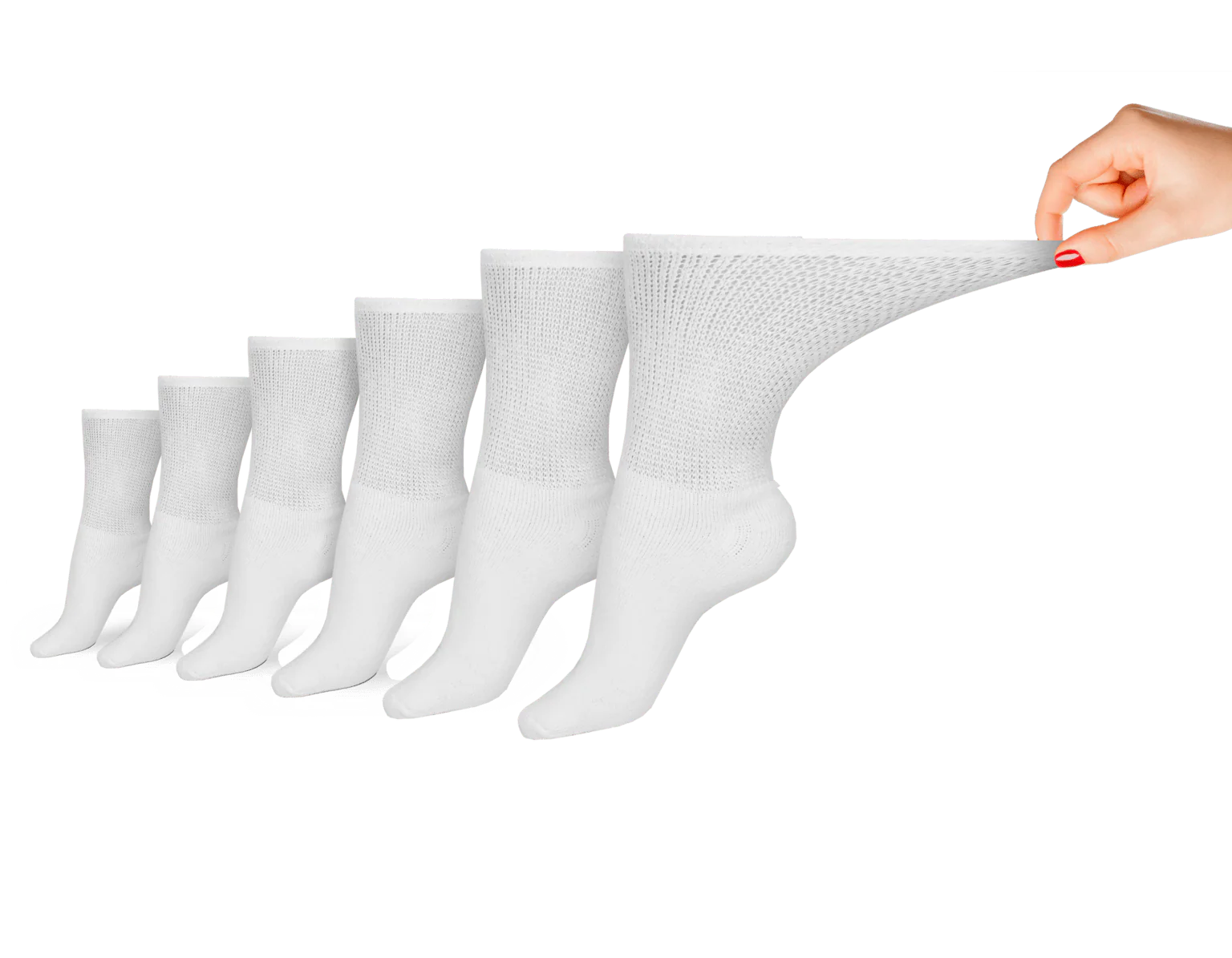 Diabetic Sock Club Women's Cotton Diabetic Crew Socks (6 Pair)