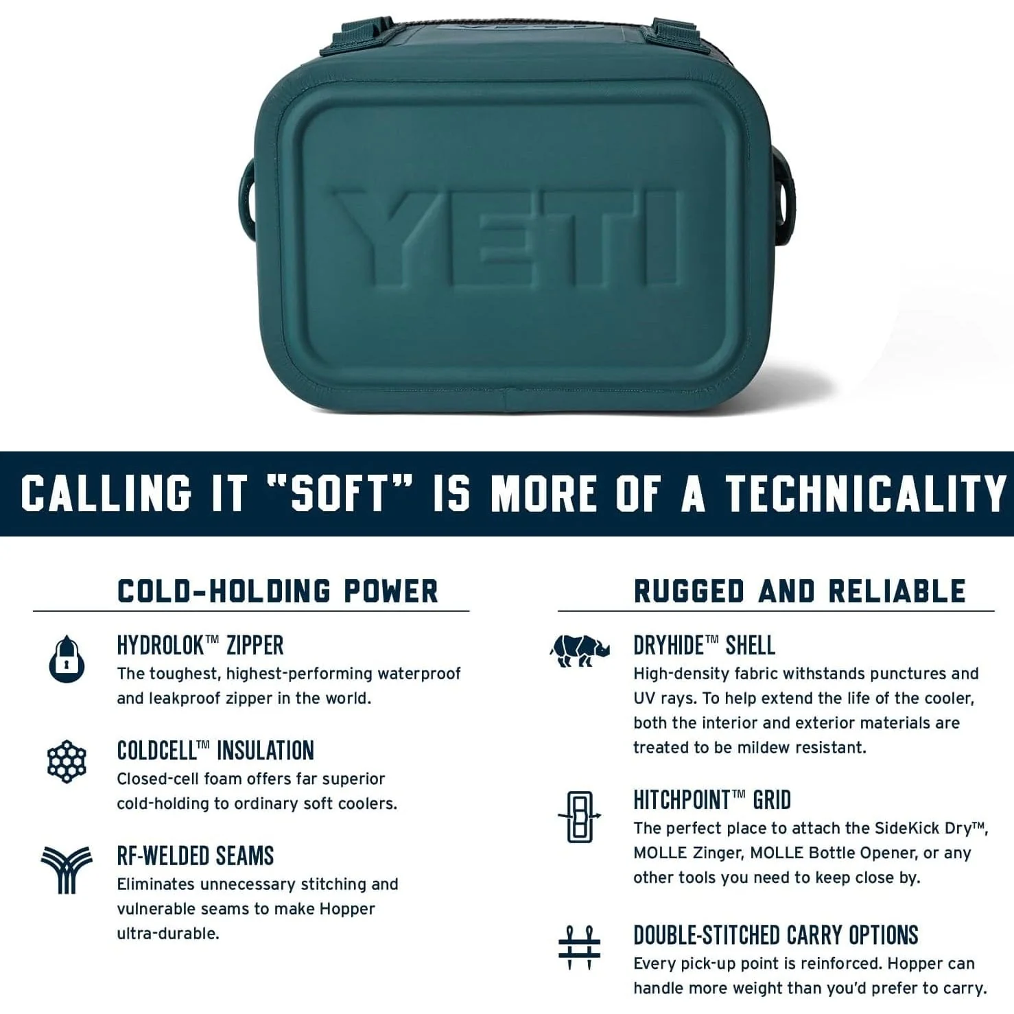 YETI Hopper Flip 8 Soft Cooler - Image 3